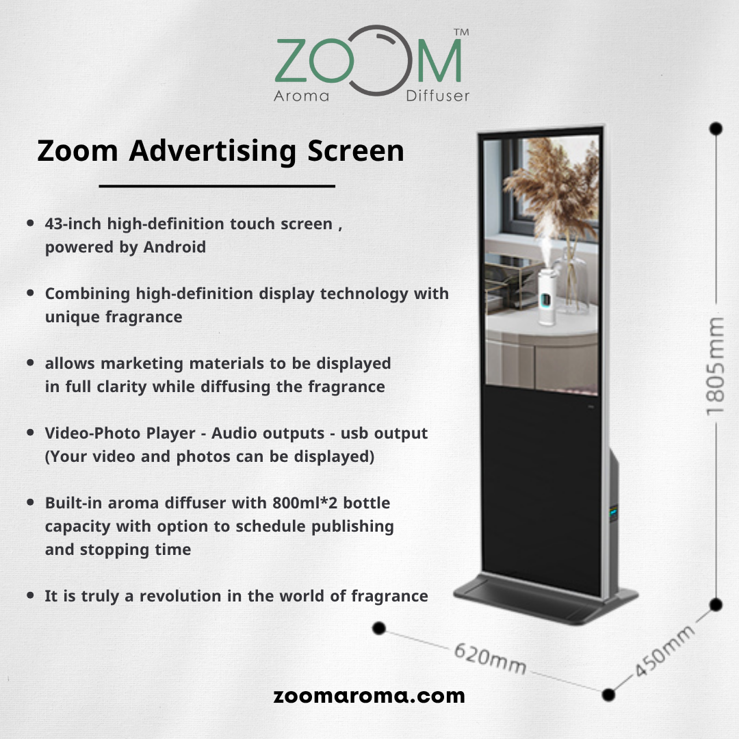 Z8000 Zoom Advertising Screen + 500ml Oil